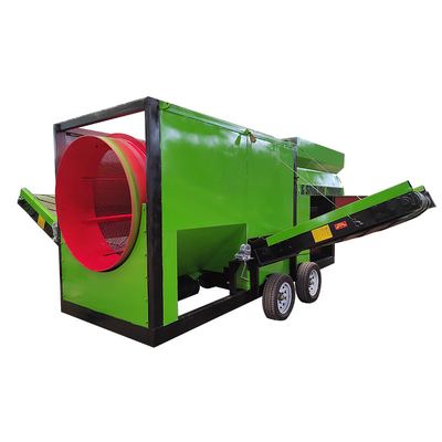 Boost Your Ore Processing with Mobile Compost Tumbler Trommel Drum Screen 4*2.1*2.7m