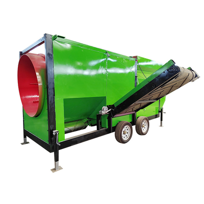 Boost Your Ore Processing with Mobile Compost Tumbler Trommel Drum Screen 4*2.1*2.7m