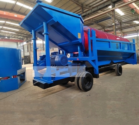 High Separation Efficiency Gold Washing Machine Trommel Screen for Gold Ore Processing