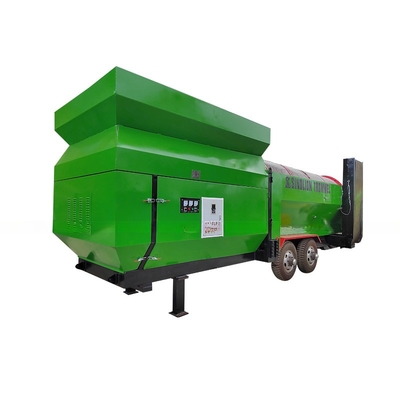 Paper Wood Chips Plastic Compost and Soil Topsoil Mobile Trommel Screen Feeding Size Less than 300mm
