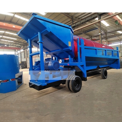 Alluvial Placer River Gold Washing Trommel Screen with Less Than 300mm Feeding Size