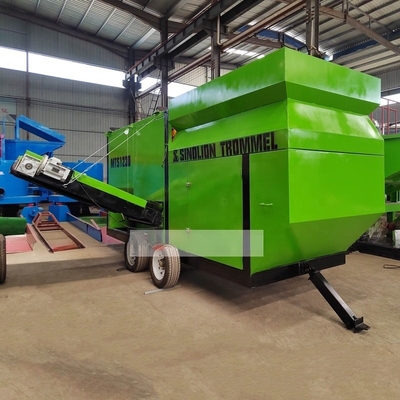 High Capacity Mobile Compost Trommel Screen and Belt Conveyor Designed for Efficiency