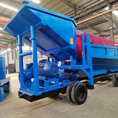 The 650 KG Drum Machine and Gold Trommel Washing Machine for Mulch Production in Mexico