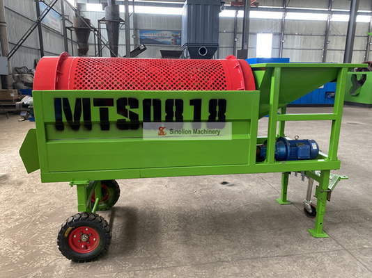 Revolutionize Your Composting Process Automatic Compost Sifter with 2-80mm Mesh Size