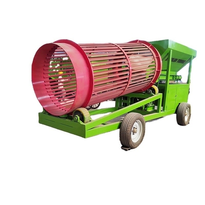 Mobile Firewood Processor High Capacity Trommel Sifter Screen with Automatic Cleaning