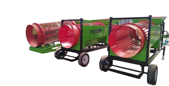 Mobile Firewood Processor High Capacity Trommel Sifter Screen with Automatic Cleaning