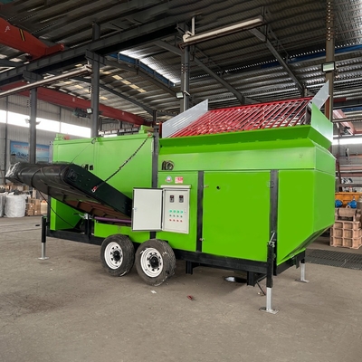 1200mm Diameter Mobile Compost Trommel Screen for Composting Process