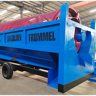 High Capacity Gold Rotary Drum Screening and Washing Machine for Building Material Shops
