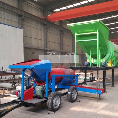 Mini Tromel Portable Gold Mining Trommel Screen Washing Plant with High Capacity