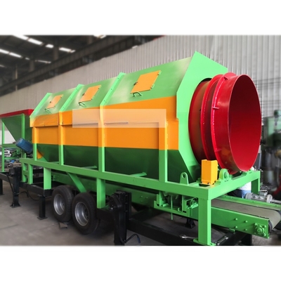Less than 300mm Feeding Size Soil Sand Trommel Screening Machine for Powder Fertilizer
