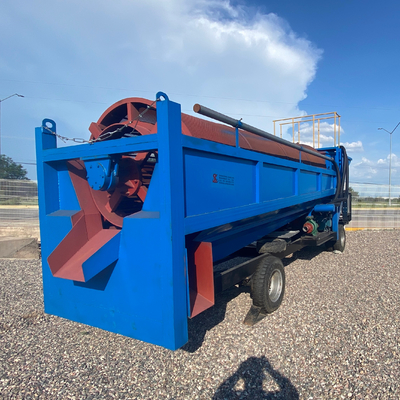 Gold Mining Equipments Alluvial Processing Washing Trommel Screen for Ghana Market
