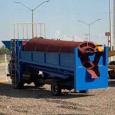 Gold Mining Equipments Alluvial Processing Washing Trommel Screen for Ghana Market