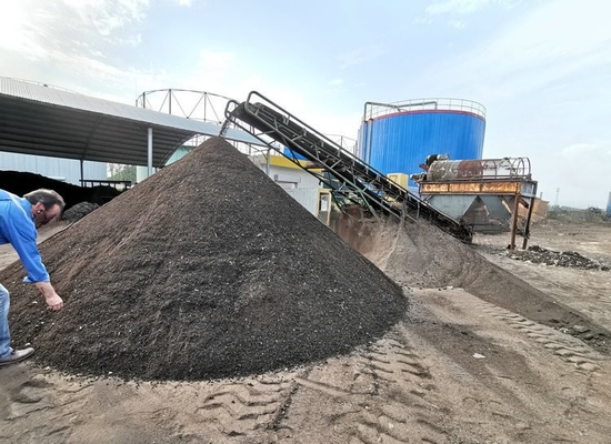 2200 KG Capacity Drum Sand and Gravel Separator with Stainless Steel Screen Material