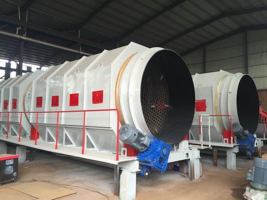 Energy Mining Municipal Solid Waste Sorting and Recycling Machinery Shaftless Garbage Trommel Screen