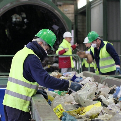 Blue Garbage Sorting Machine for Sorting Recyclable and Mixed Waste Efficiently