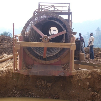 Red Sandstone Rotary Drum Sieve Drum Screen for Sandstone Discharge Size as Requested