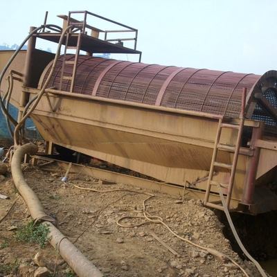 Red Sandstone Rotary Drum Sieve Drum Screen for Sandstone Discharge Size as Requested