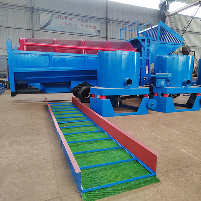 Mobile Gold Wash Plant Alluvial Trommel Screen with Conveyor Discharge Size as Request