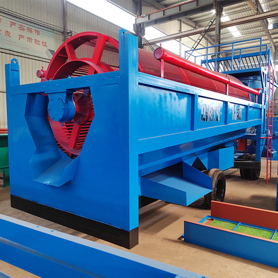High Rigidity Mobile Placer Gold Washing Plant 400 TPH Trommel Screen for Gold Mining