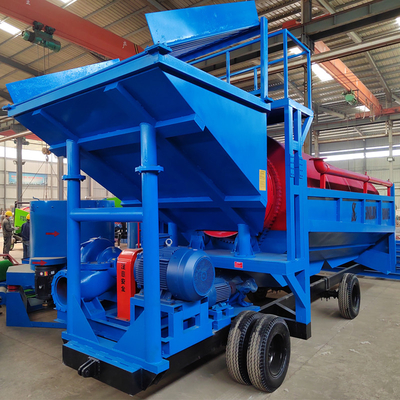98% High Recovery Rate Gold Mining Equipment Mobile Gold Washing Plant with User Manual