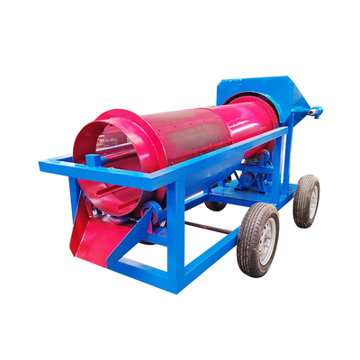 Blue 5-10 Tons Mobile Gold Mining Washing Plant Mini Mobile Mining Gold Trommel Screen