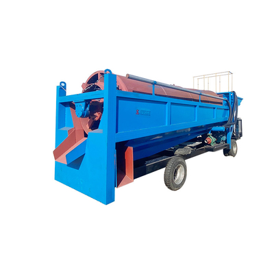 High Capacity Sand and Gravel Trommel Screen for Soil Screening 30-150 Tons Per Hour