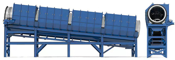 High Capacity Municipal Solid Waste Trommel Screening Machine for Sorting MSW Garbage