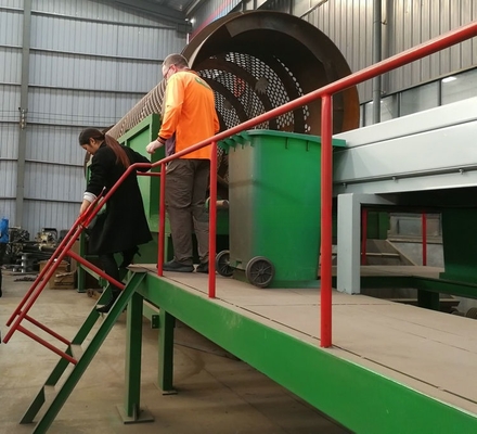 Voltage-Adjustable Municipal Solid Waste Trommel Screen with Customizable Capacity