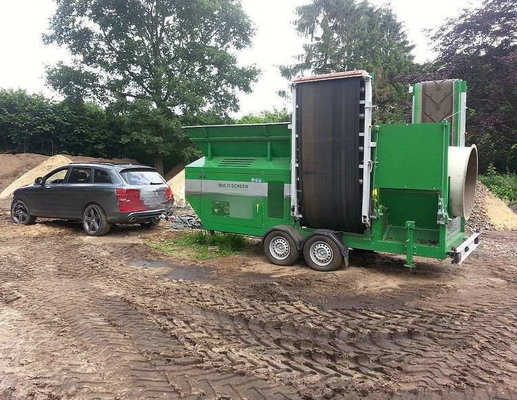 2.2T-18T Customized Rotary Drum Trommel Screen Topsoil Screener with Best and Service