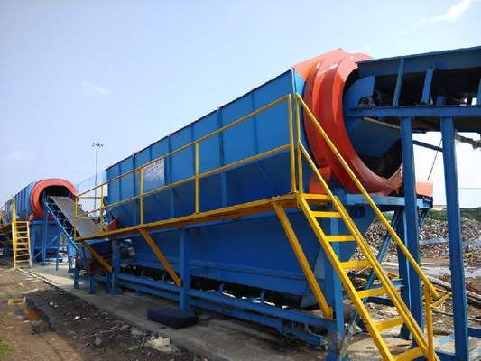 Construction Works Rotary Magnetic Trommel Screen for Steel Metal Granule Separation