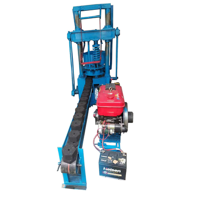 Coal Breeze Raw Material Diesel Engine Charcoal Press Hexagon Briquette Making Machine