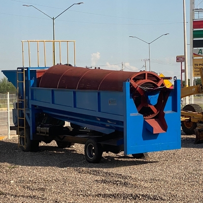 Gravity Separator 100tph Mobile Gold Sand Washing Drum Machine Australia Gold Tromme Recovery Plant