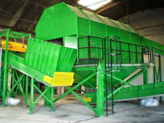 Voltage-Adjustable Municipal Solid Waste Trommel Screen with Customizable Capacity