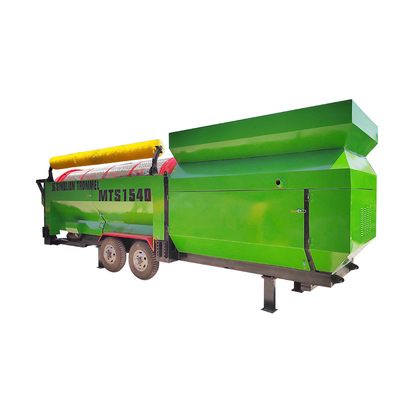 Circular Trommel Screen System for Recycling MSW and C D Waste into Refuse Derived Fuel