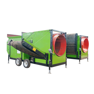 Circular Trommel Screen System for Recycling MSW and C D Waste into Refuse Derived Fuel