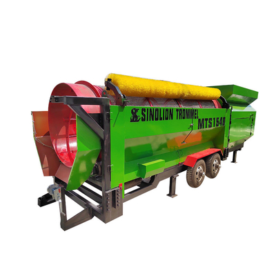 Circular Trommel Screen System for Recycling MSW and C D Waste into Refuse Derived Fuel