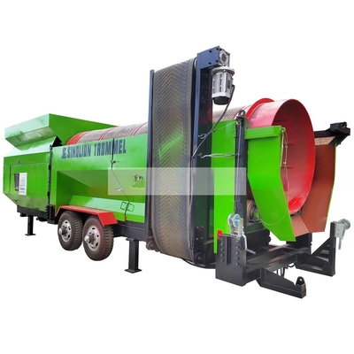 Gravel Mobile Aggregate Trommel Screen with Washing Facility and Customizable Design