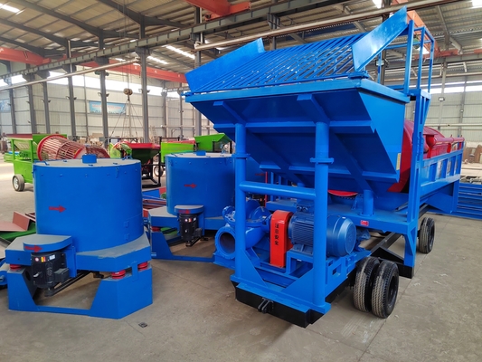 Customized Making Alluvial Gold Diamond Washing Plant Mobile Mining Separation Equipment