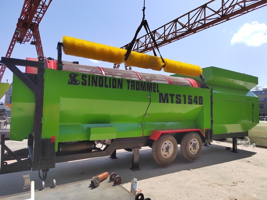 Favorable Mobile Topsoil Trommel Screen Vibrating Rotary Sittler Screen for Fertilizer
