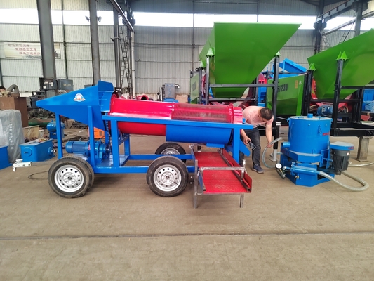3.0m*0.8m*1.6m Gold Ore Drum Screen with Under Guidance Installation Provided