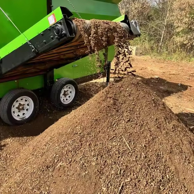 2-3 Layers 30m3/h Mobile Trommel Screen for Gravel Compost Pig and Sheep Manure