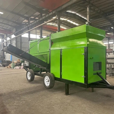 2-3 Layers 30m3/h Mobile Trommel Screen for Gravel Compost Pig and Sheep Manure