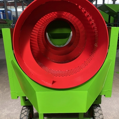 Small Scale Gravel Compost Pig and Sheep Manure High Screening Efficiency Mobile Trommel Screen