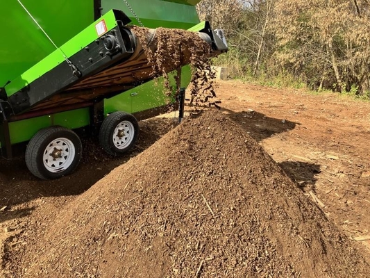 Mobile Trommel Screen for Separating Stones in 60m3/h Compost Topsoil and Sheep/Cow Manure