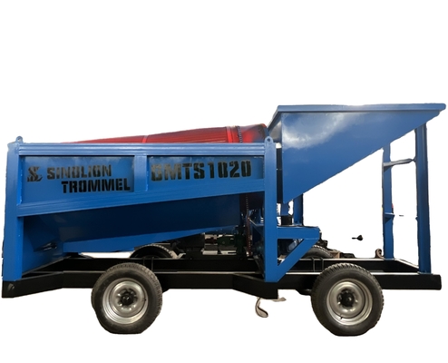 98% Efficiency Mobile Gold Sand Separator Mining Trommel Machinery Washing Plant