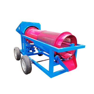 5-10t/h Small Scale Gold Washing Plant Mobile Trommel Screen for Mineral Separation