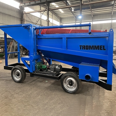 Mobile Gold Sand Separator Mining Trommel Machinery Washing Plant with Gravity Separator