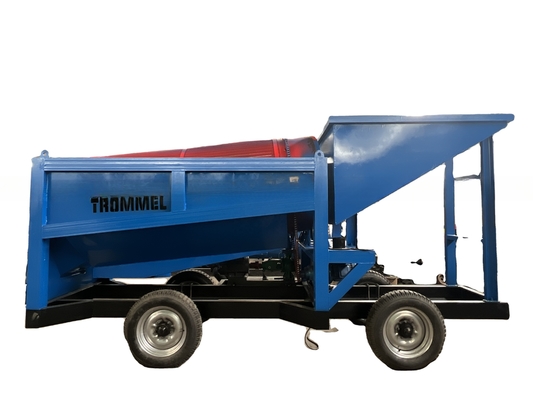 Mobile Gold Sand Separator Mining Trommel Machinery Washing Plant with Gravity Separator
