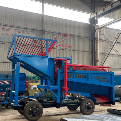 Blue Gold Separation Trommel for Multiple Material Output and Double Screen Efficiency