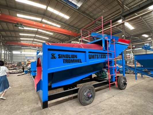 Blue Gold Separation Trommel for Multiple Material Output and Double Screen Efficiency
